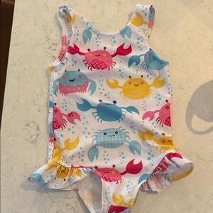 Amazon Kids Swim One Piece with Crab Print